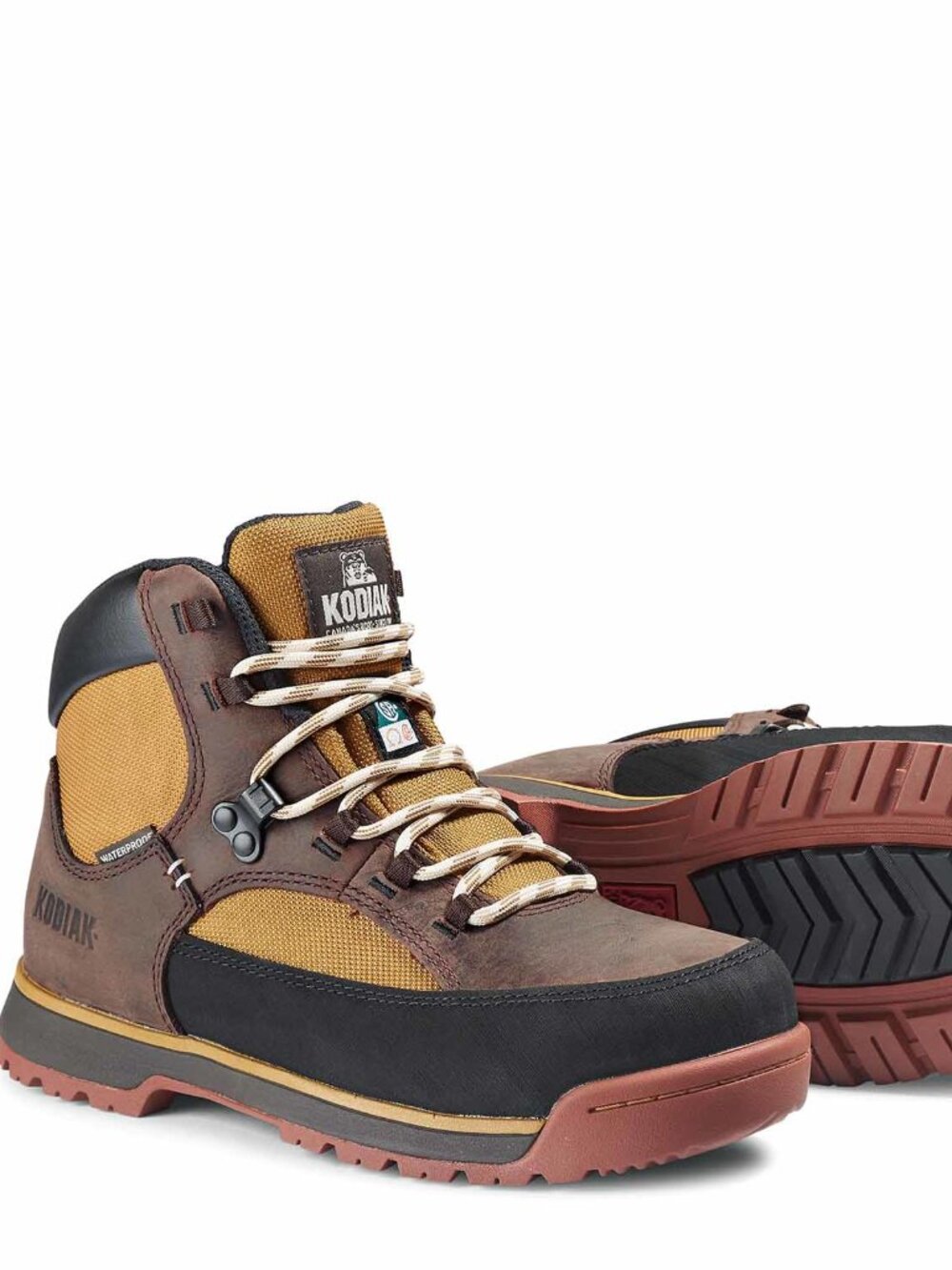 Kodiak Women GREB CLASSIC HIKE WATERPROOF STEEL TOE SAFETY WORK BOOT Brown